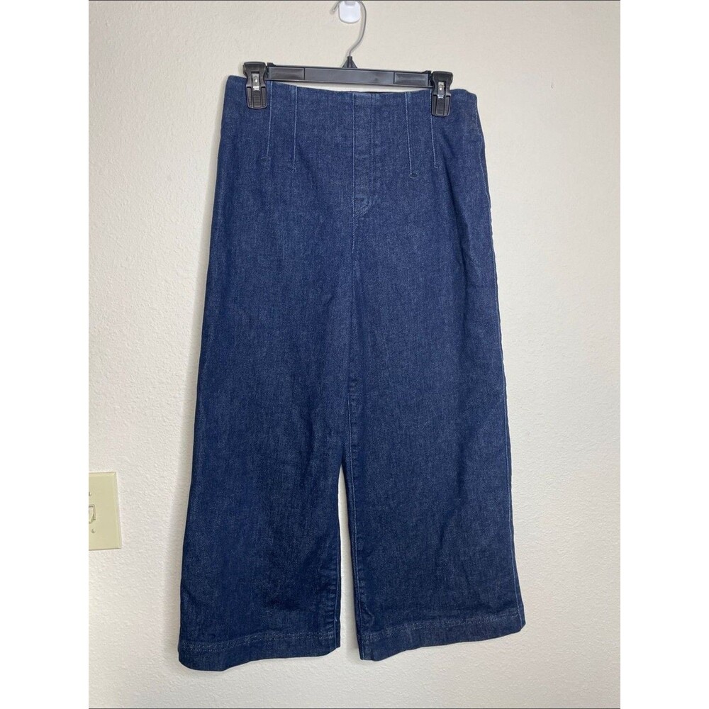SPANX Wide Leg Jeans EveryWear Zero Waistband Cropped Size Medium